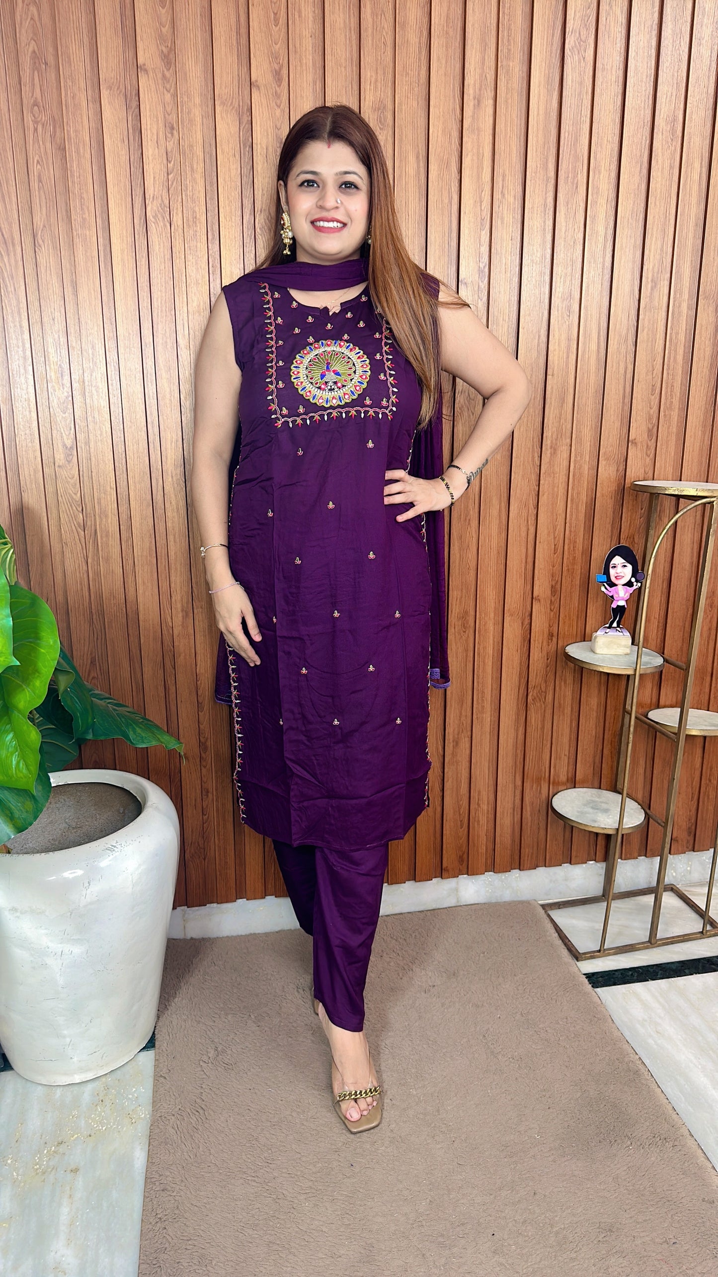 Morpankhi Cotton Suit Set