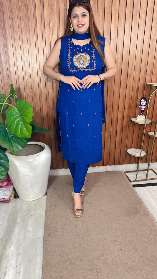 Morpankhi Cotton Suit Set