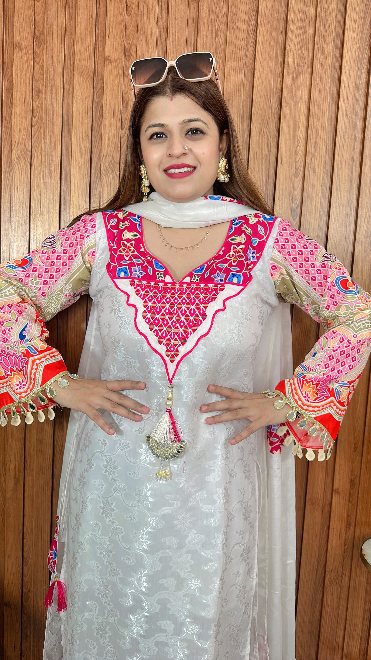Chandni Mirror Handwork suit set