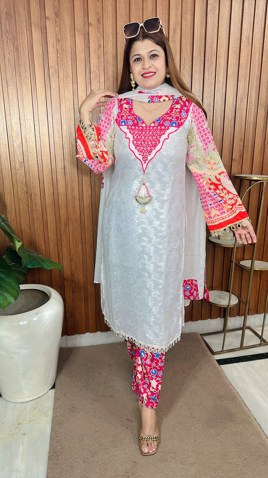 Chandni Mirror Handwork suit set