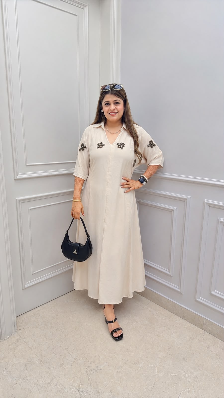 Carima Crystal Stone Imported Dress