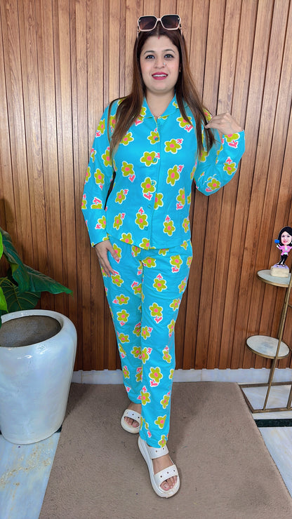 Cotton Tarry Hosiery Night suit