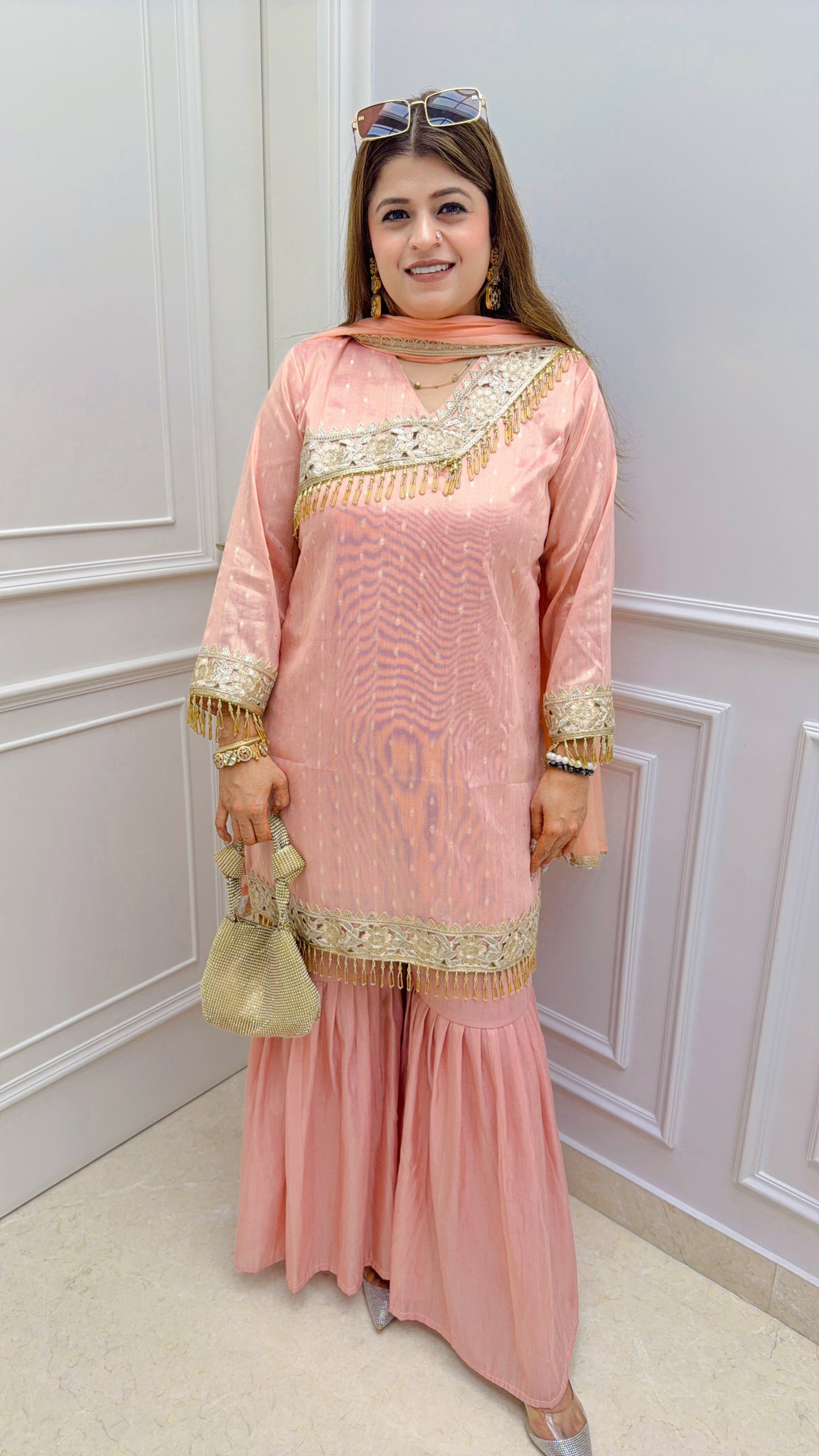 Rakhi Special Shimmer cotton Suit
