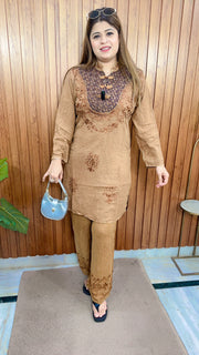 Dual Shade Mirchi Marble Coord set