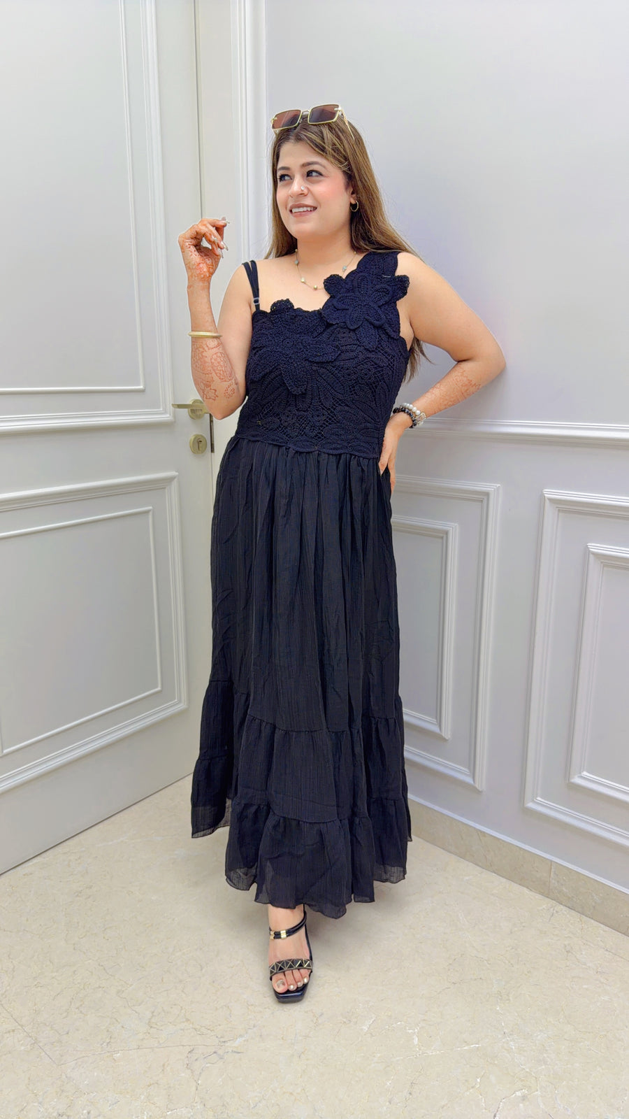 Aleda Crochet Cotton Dress