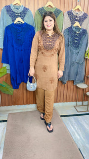 Dual Shade Mirchi Marble Coord set