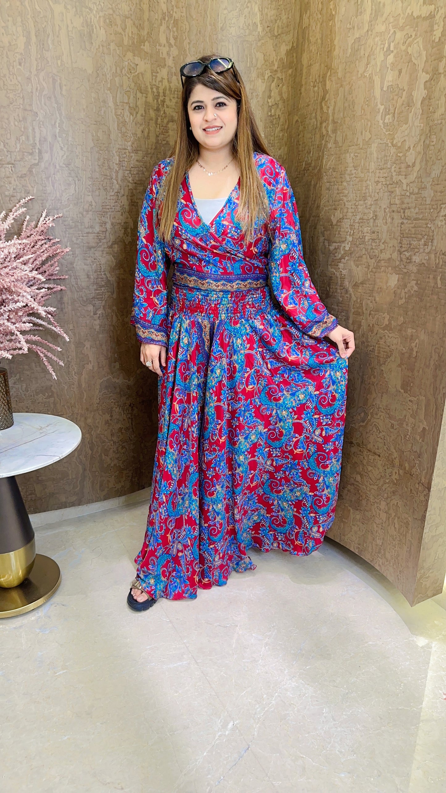China Silk Knot Two Piece Set