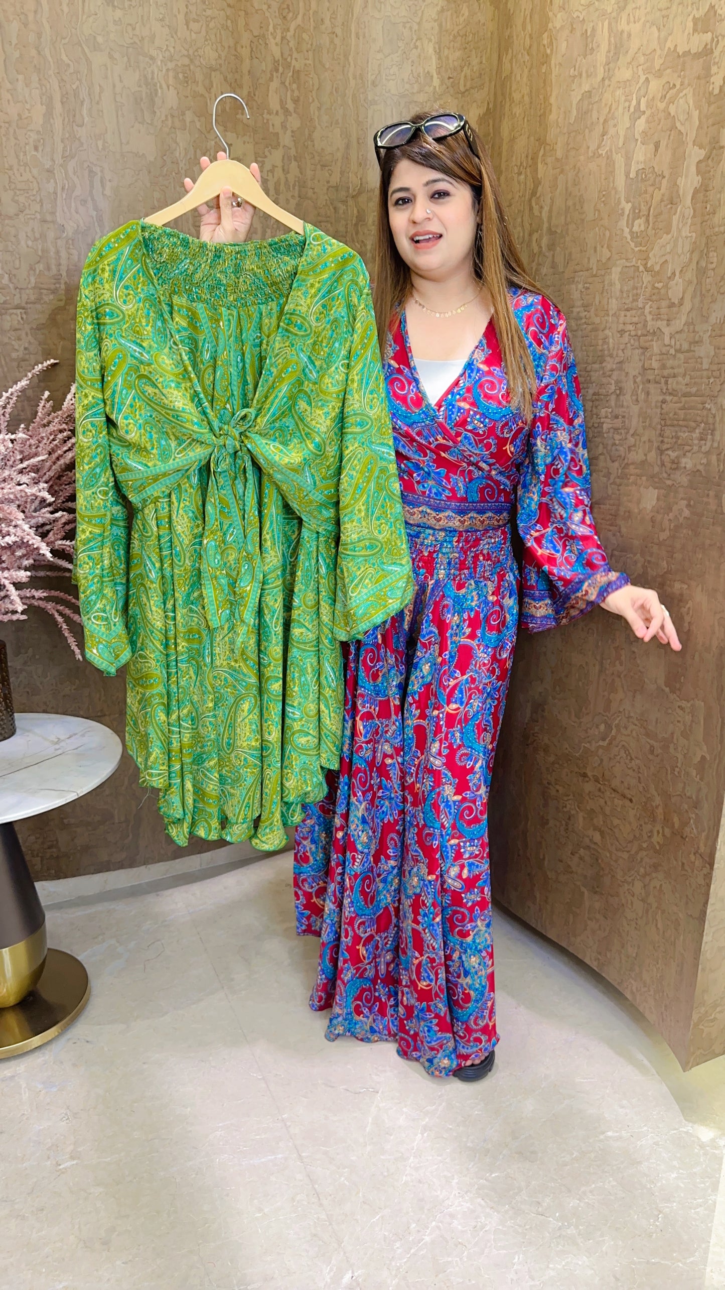 China Silk Knot Two Piece Set
