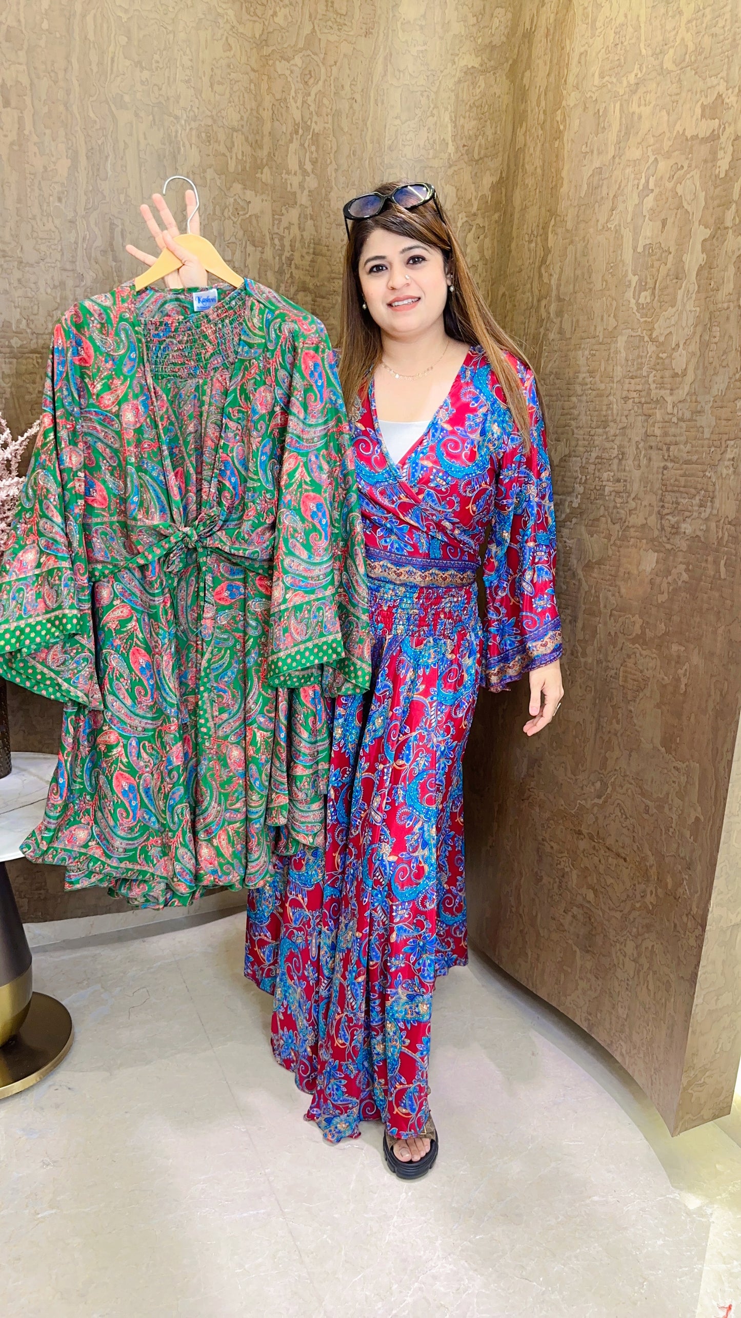 China Silk Knot Two Piece Set