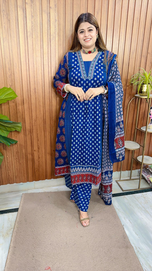 Samira Pure Cotton Anarkali Suit