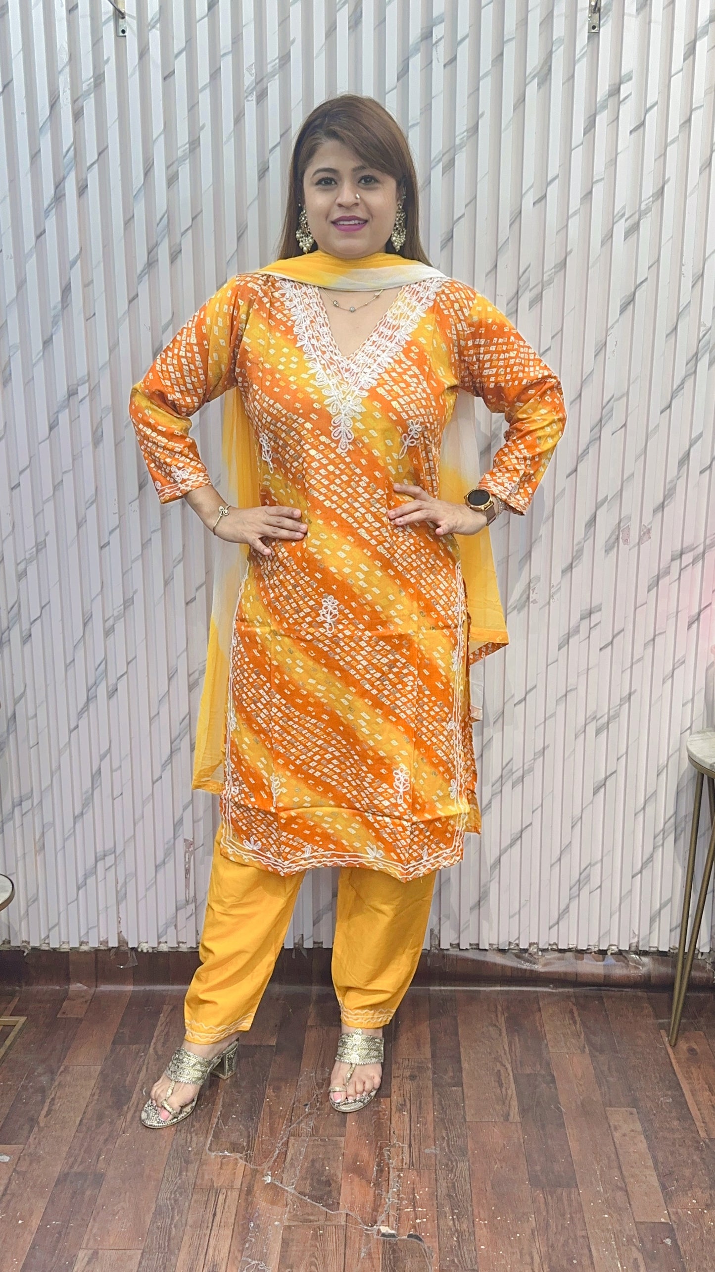 Jaipuri Bandhni Suits