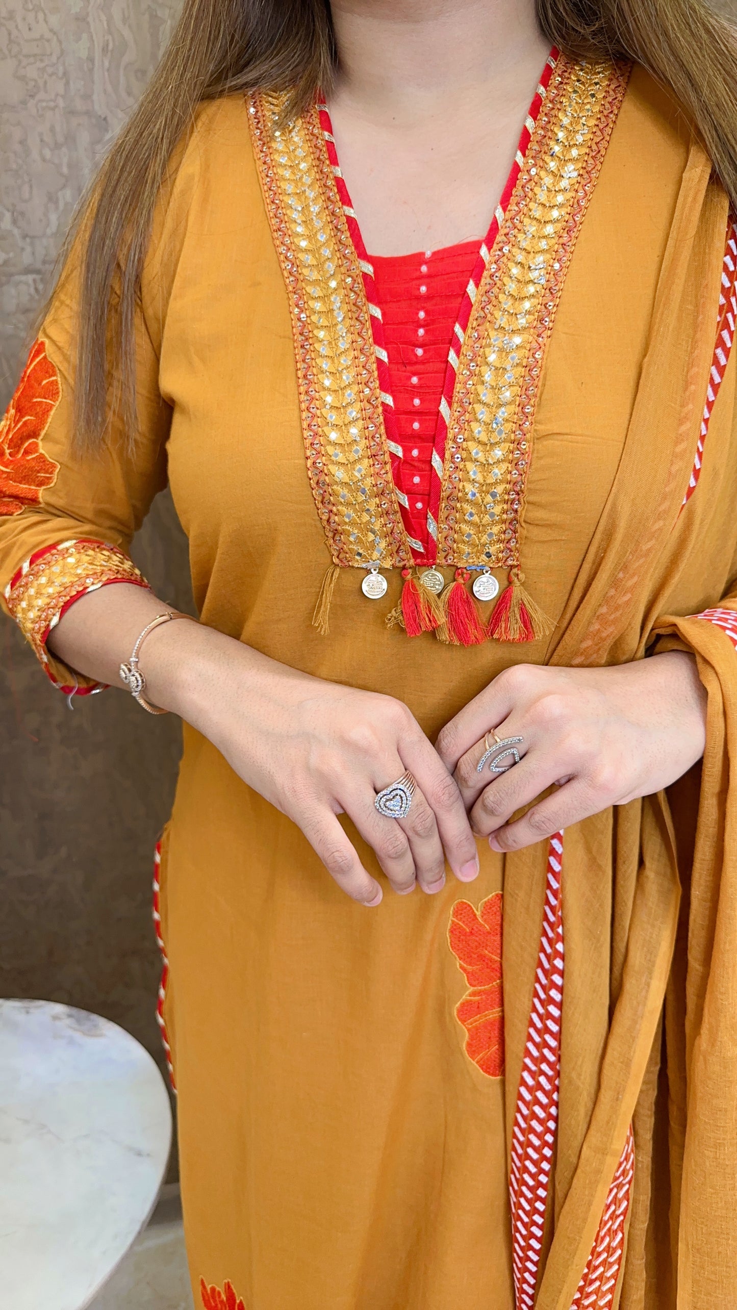 Vidhi Cotton Three Piece Suit