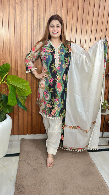 New Cotton printed Farshi suit