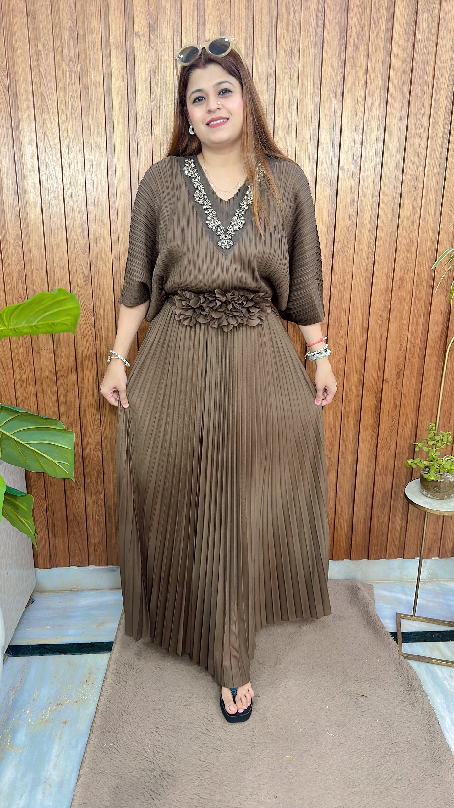 Classic Pleated Skirt Set
