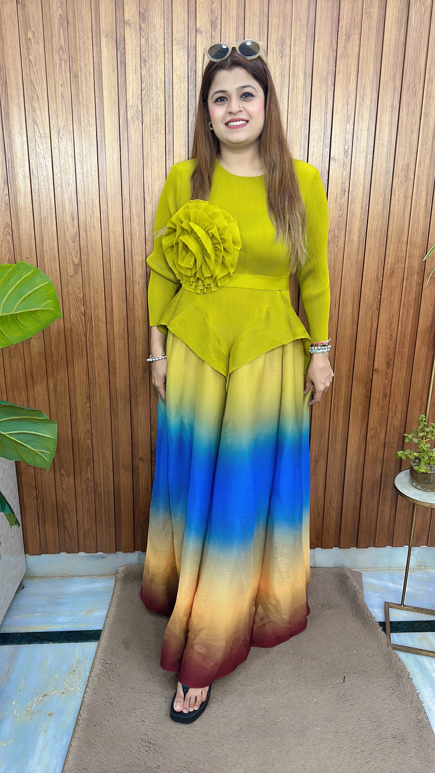 Ombre Bloom Gown Dress