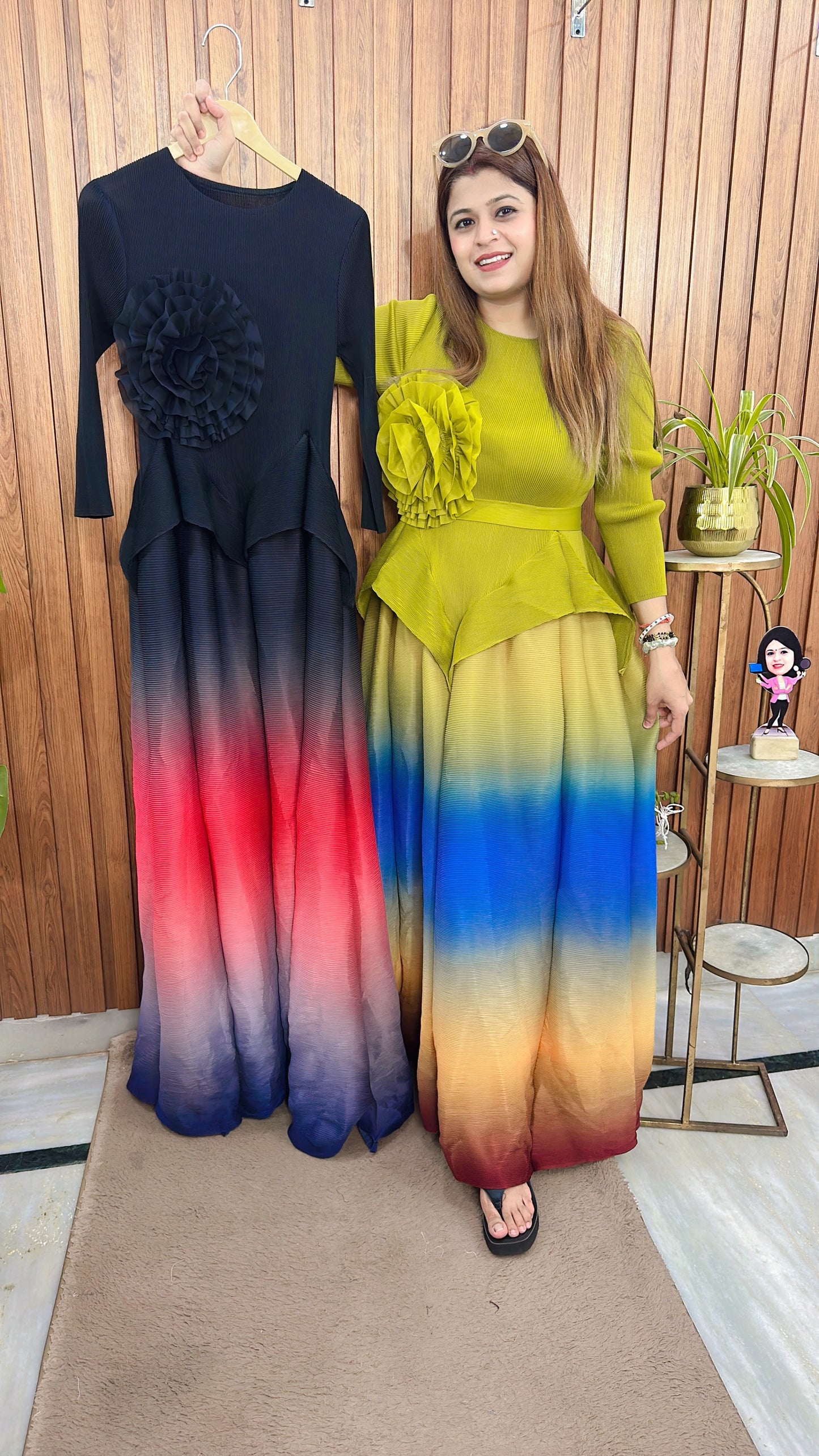 Ombre Bloom Gown Dress