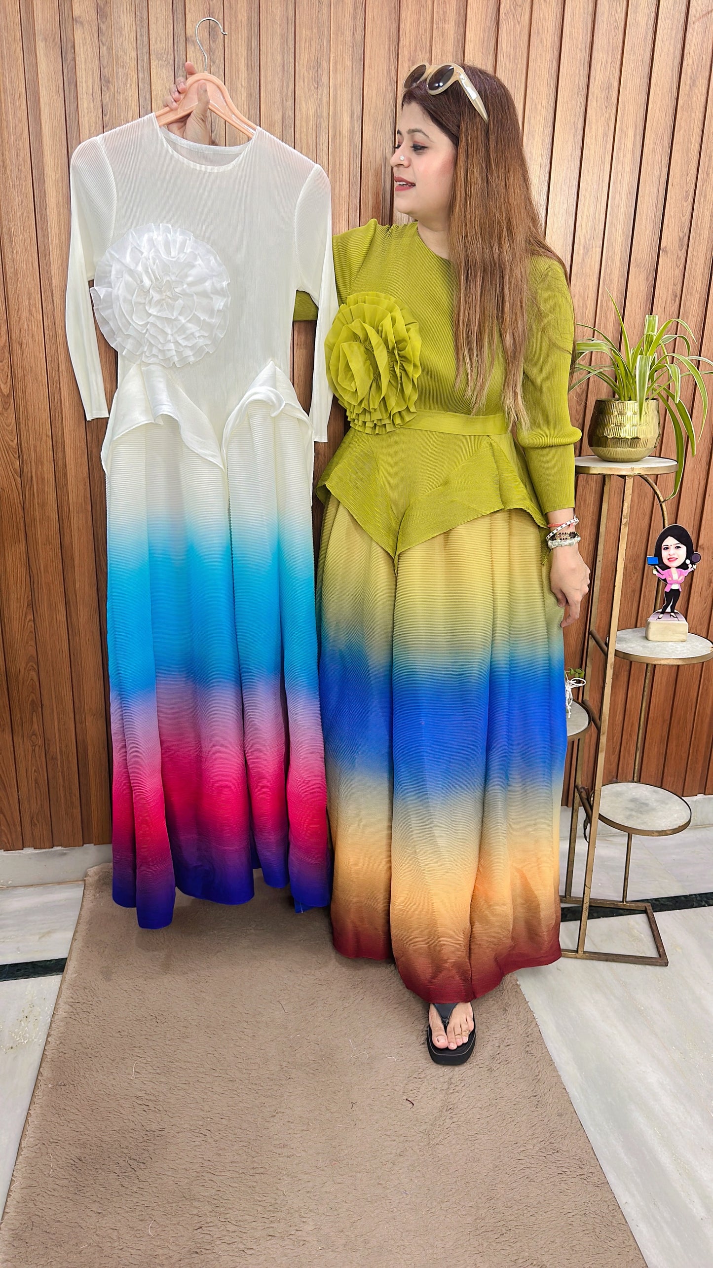 Ombre Bloom Gown Dress