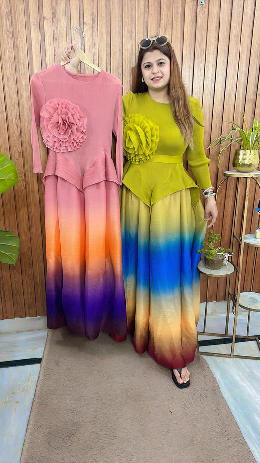 Ombre Bloom Gown Dress