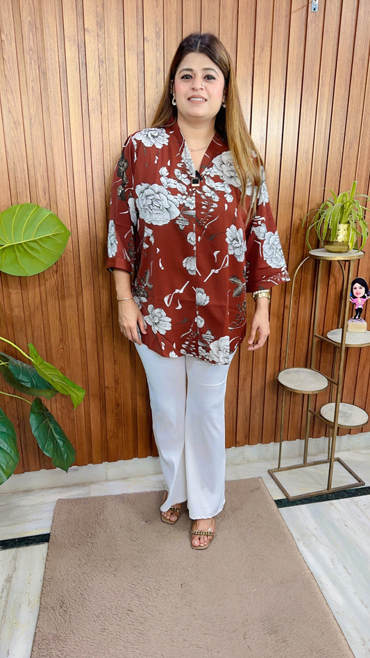 Imported Crepe Printed Top