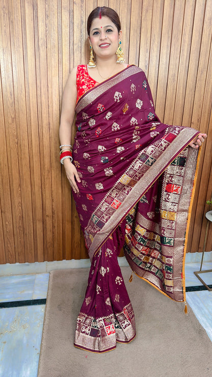 New Dola silk Banarasi saree