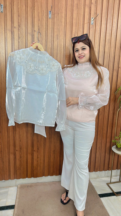 Korean Organza Top