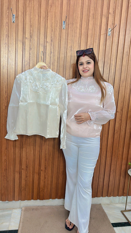 Korean Organza Top