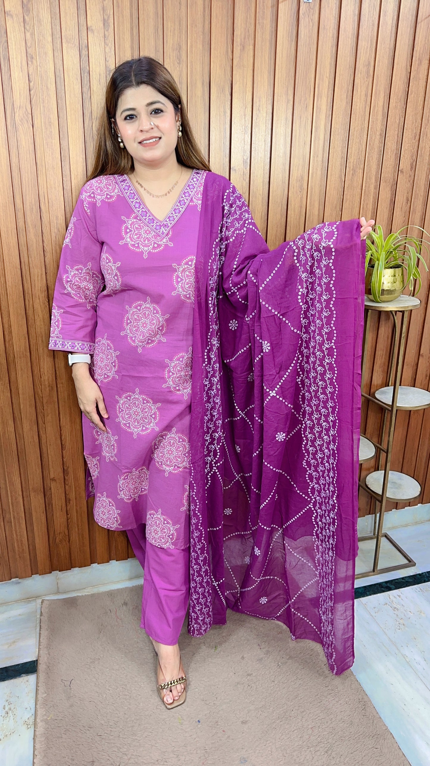 Block Print  pure Cotton Suit