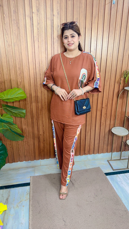 Crossia Flower Imported Coord set