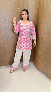 Abira Floral Farshi Two Piece Set