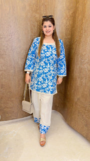 Abira Floral Farshi Two Piece Set