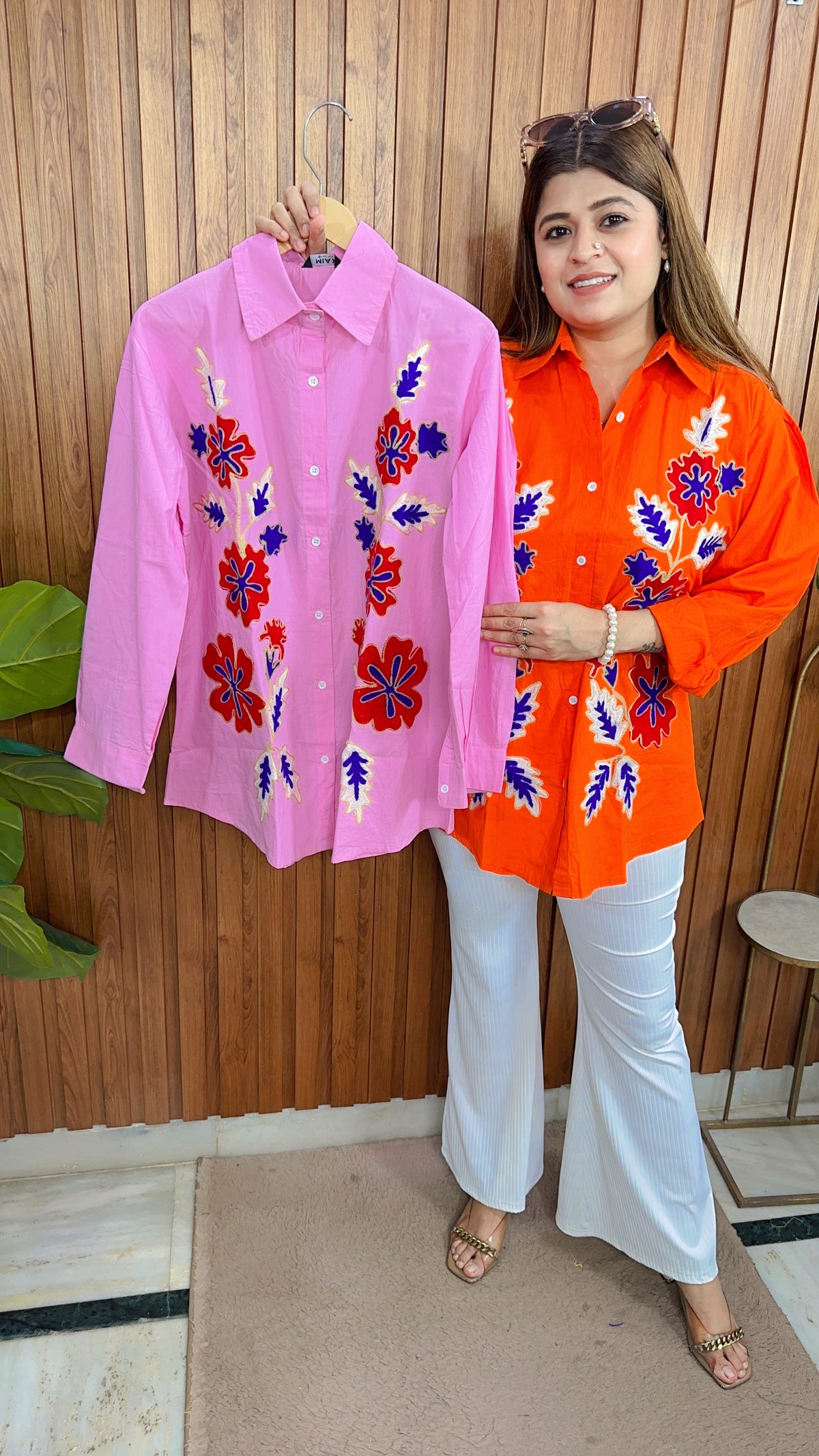 Multi Embroidery Cotton Shirt