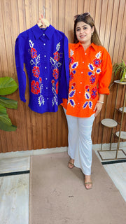 Multi Embroidery Cotton Shirt
