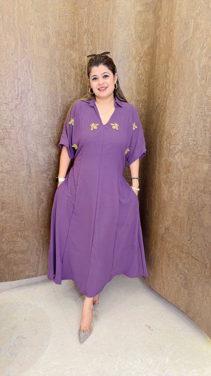 Carima Crystal Stone Imported Dress