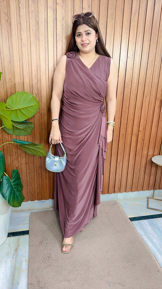 Rose Imported Lycra Dress