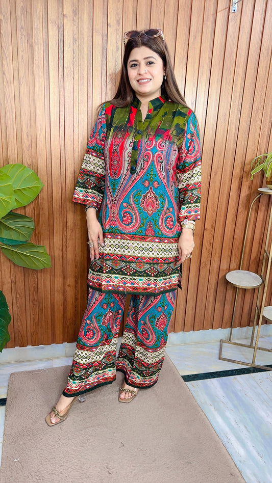 Paisley Print Cotton Coord set