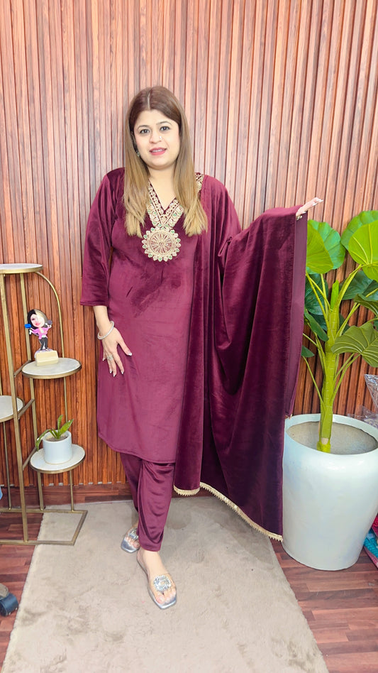 Sale Velvet suit set