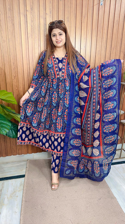 Areena Cotton Anarkali Suit