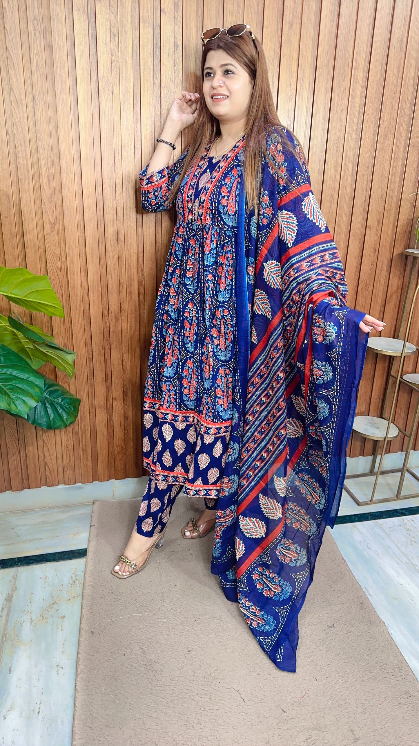 Areena Cotton Anarkali Suit