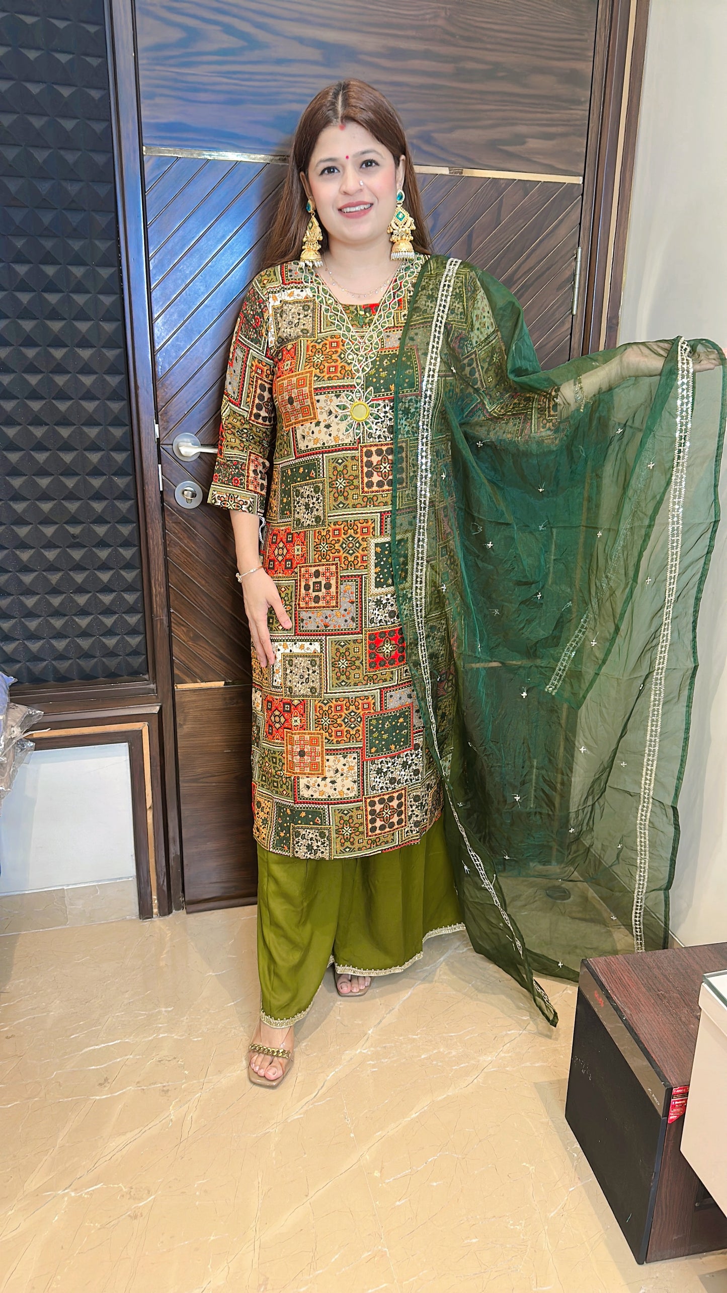 Navratri Special Cotton Muslin Suit