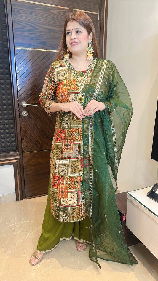 Navratri Special Cotton Muslin Suit