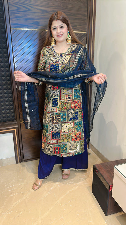 Navratri Special Cotton Muslin Suit