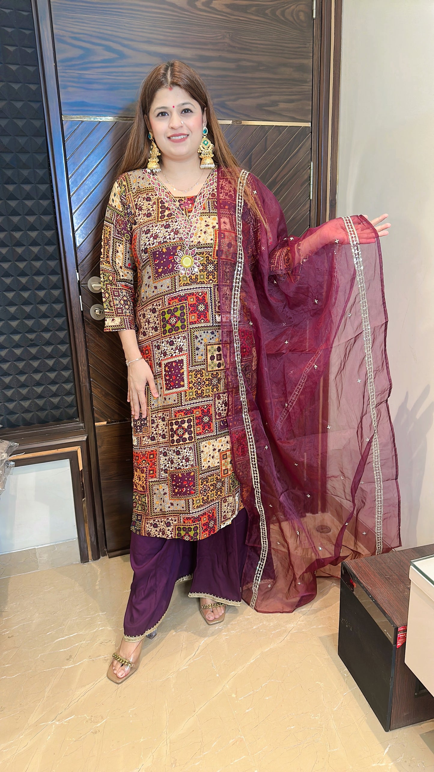 Navratri Special Cotton Muslin Suit