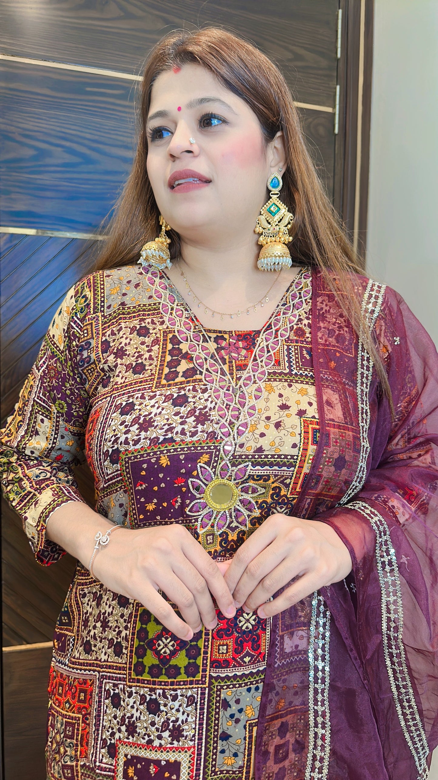 Navratri Special Cotton Muslin Suit