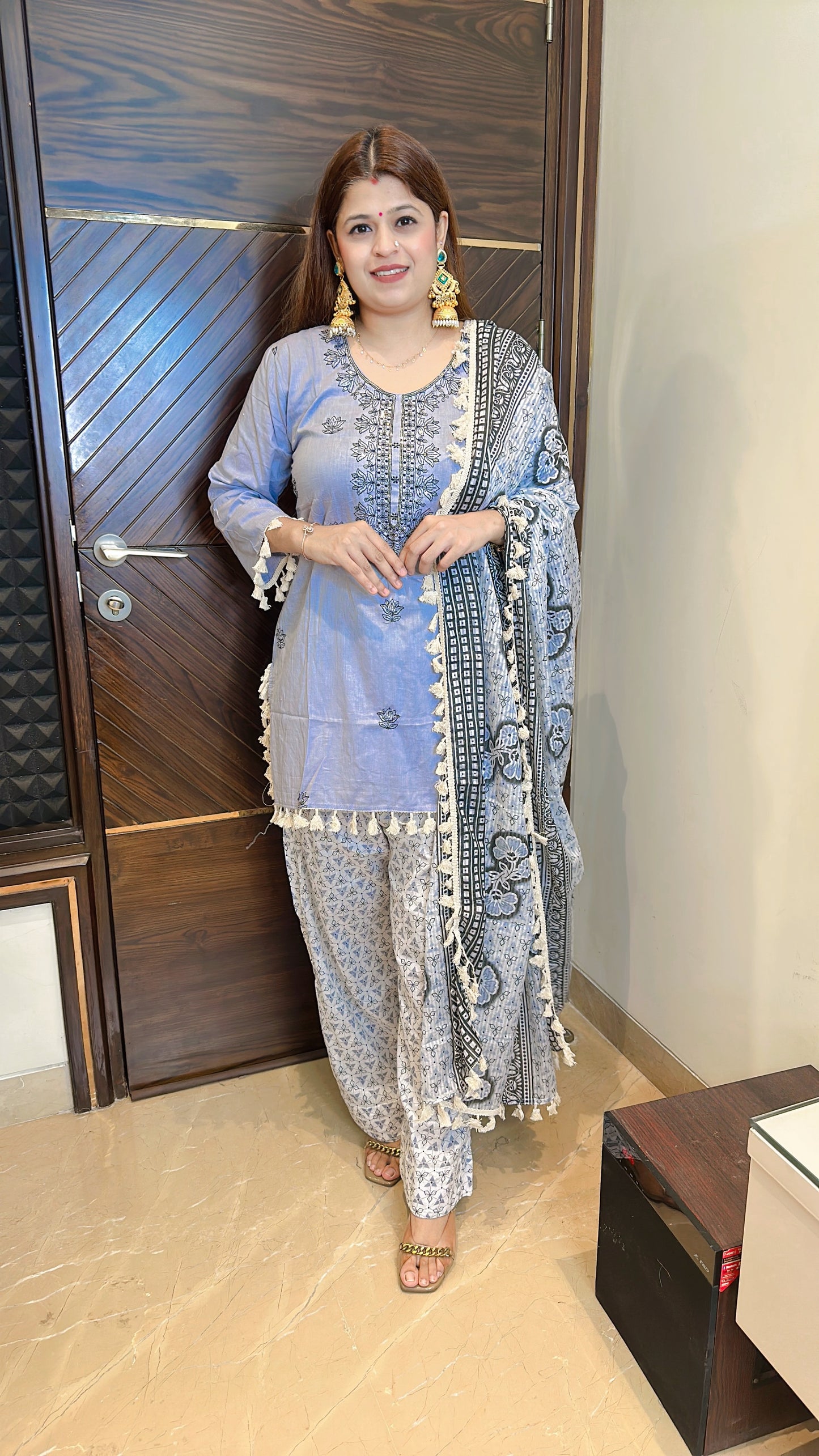 Pure cotton farshi suit set