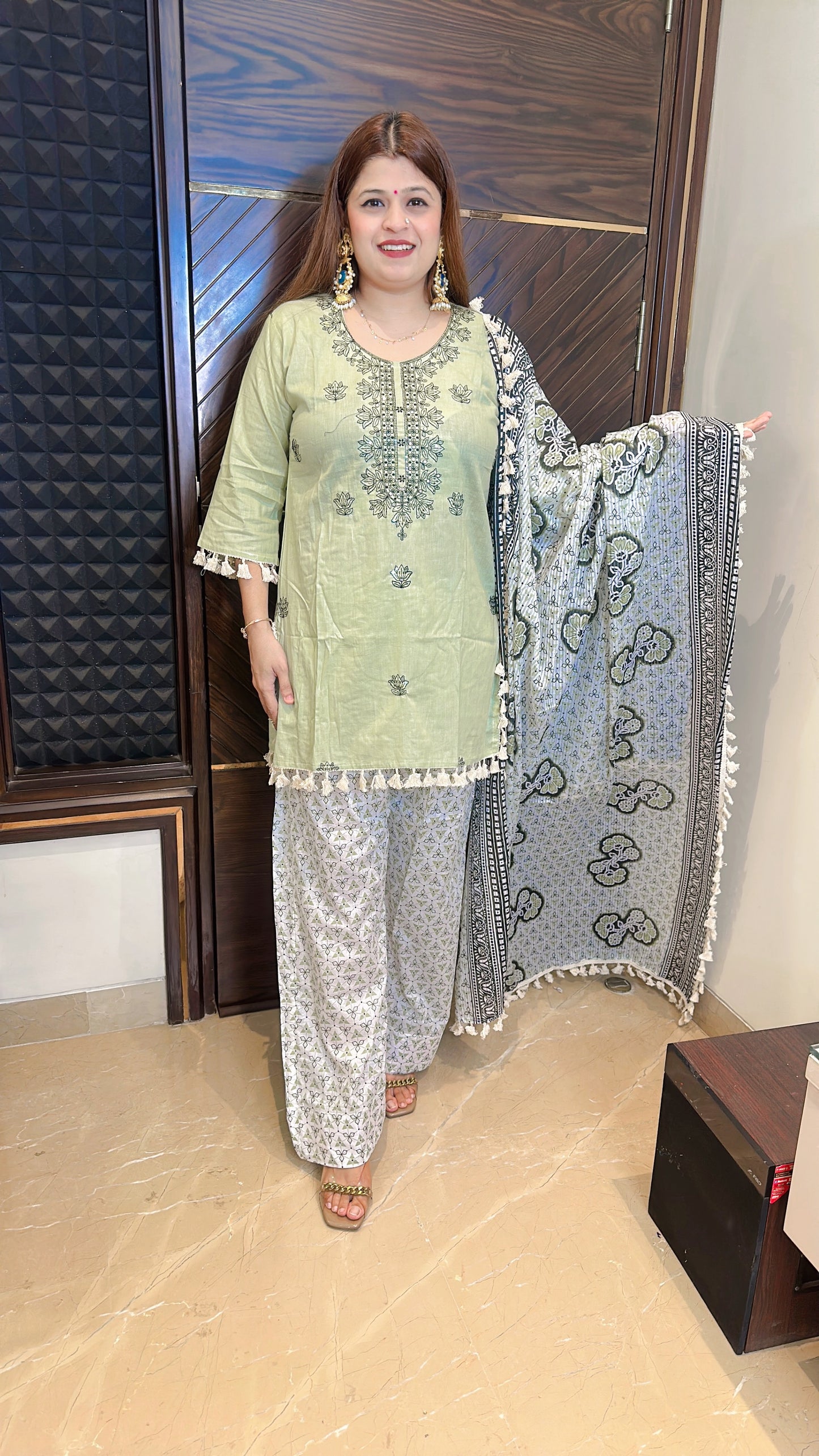 Pure cotton farshi suit set
