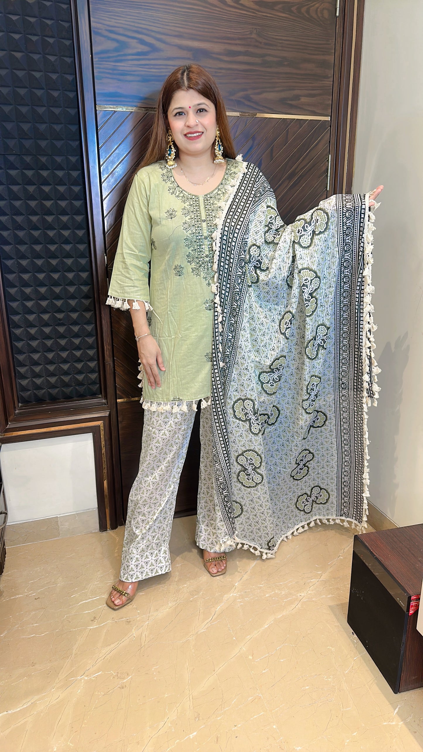 Pure cotton farshi suit set