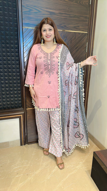 Pure cotton farshi suit set
