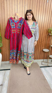 Kalamkari Print Maxi Dress