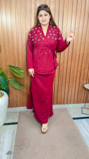 Imashi Pearl Flower Skirt Set