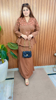 Imashi Pearl Flower Skirt Set